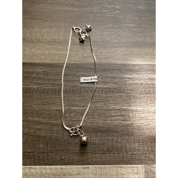 925 STG ankle Bracelet - Picture 1 of 4